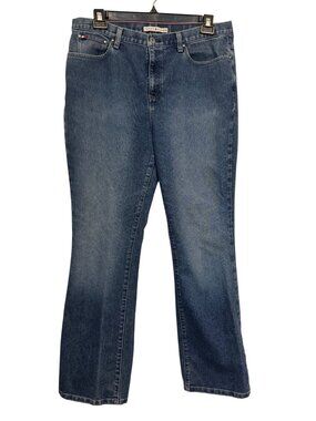 vintage Tommy Hilfiger Hipster Bootcut Jeans Size 16 In Blue Denim